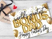 Fathers Day Card For Bonus Dad Printable