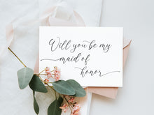 Will You Be My Maid Of Honor Card PRINTABLE + Honour Card A6