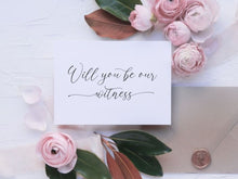 Will You Be Our Witness Card PRINTABLE A6