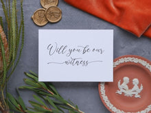 Will You Be Our Witness Card PRINTABLE A6