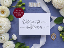 Will You Be Our Ring Bearer Card PRINTABLE A6