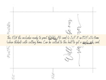 Will You Be Our Ring Bearer Card PRINTABLE A6