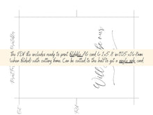 Will You Be Our Usher Card PRINTABLE A6