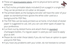 Bridesmaid Proposal Champagne Labels PRINTABLE For Standard Bottles Matron Of Honor Maid Of Honor Personal Attendant