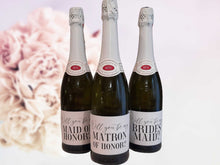 Bridesmaid Label Bridesmaid Proposal Champagne Labels PRINTABLE Matron Of Honor Maid Of Honor Personal Attendant