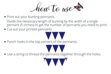 Patriotic Banner PRINTABLE Patriotic Bunting Red White And Blue - 3 Styles