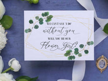 Will You Be Our Flower Girl Card PRINTABLE, Flower Girl Proposal Card, We Can't Say I Do Without You