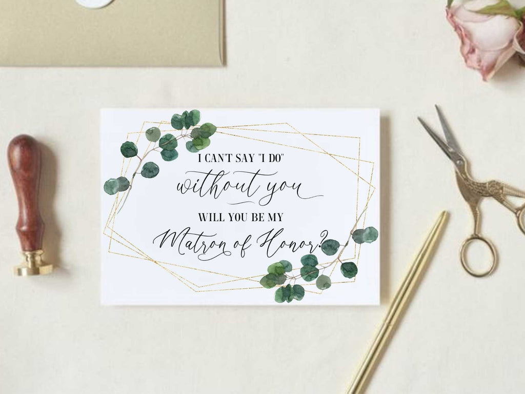 Will You Be My Matron Of Honor Card PRINTABLE, Matron Of Honor Proposa