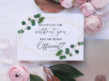 Will You Be Our Officiant Card PRINTABLE, Officiant Proposal Card, We Can't Say I Do Without You