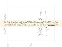 Will You Be Our Greeter Card PRINTABLE A6