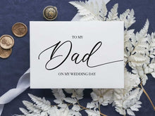 To My Dad On My Wedding Day Card PRINTABLE