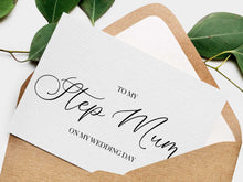 To My Step Mom On My Wedding Day Card, To My Step Mum PRINTABLE - 2 Cards