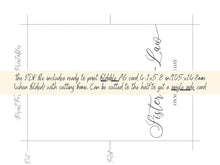 To My Sister In Law On My Wedding Day Card PRINTABLE