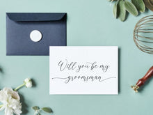 Will You Be My Groomsman Card PRINTABLE A6