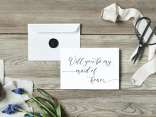 Will You Be My Maid Of Honor Card PRINTABLE + Honour Card A6