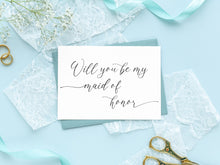 Will You Be My Maid Of Honor Card PRINTABLE + Honour Card A6