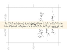 Will You Be My Junior Groomsman Card PRINTABLE A6