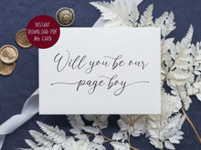 Will You Be Our Page Boy Card PRINTABLE A6