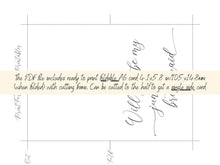 Will You Be My Junior Bridesmaid Card PRINTABLE A6