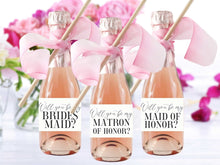 Bridesmaid Champagne Label PRINTABLE Matron Of Honor Maid Of Honor Personal Attendant