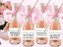 Bridesmaid Champagne Label PRINTABLE Matron Of Honor Maid Of Honor Personal Attendant