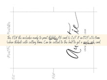 To My Aunt On My Wedding Day Card To My Auntie Card PRINTABLE - 2 Cards