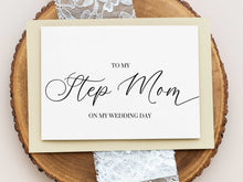 To My Step Mom On My Wedding Day Card, To My Step Mum PRINTABLE - 2 Cards