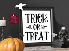 Trick Or Treat Sign Halloween Print Wall Art Decor Poster PRINTABLE