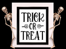 Trick Or Treat Sign Halloween Print Wall Art Decor Poster PRINTABLE