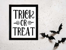 Trick Or Treat Sign Halloween Print Wall Art Decor Poster PRINTABLE