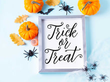 Trick Or Treat Sign Decor Print PRINTABLE Halloween