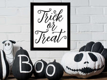 Trick Or Treat Sign Decor Print PRINTABLE Halloween