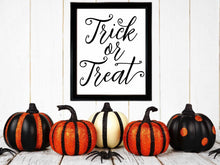 Trick Or Treat Sign Decor Print PRINTABLE Halloween
