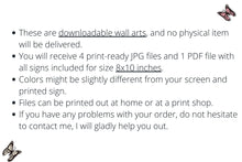 Halloween Wall Art Decor Print PRINTABLE