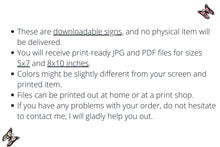 Halloween Print Sign PRINTABLE