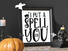 I Put A Spell On You Sign PRINTABLE Halloween Decor Wall Art Print Poster