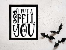 I Put A Spell On You Sign PRINTABLE Halloween Decor Wall Art Print Poster