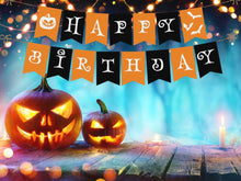 Halloween Birthday Banner Printable