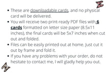 PRINTABLE Happy Halloween Cards Set