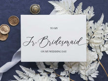 To My Junior Bridesmaid On My Wedding Day Card PRINTABLE