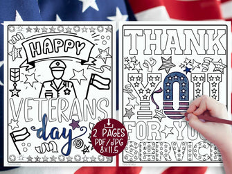 Veterans Day Coloring Page PRINTABLE