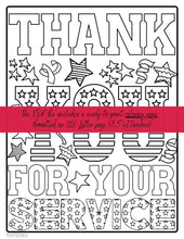 Veterans Day Coloring Page PRINTABLE