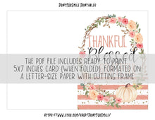 Thanksgiving Cards Set PRINTABLE Happy