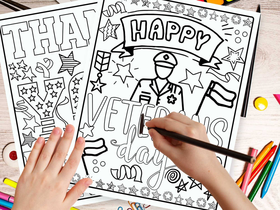 Veterans Day Coloring Page PRINTABLE veterans-day-coloring-page-printable