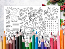 Christmas Placemats PRINTABLE Coloring