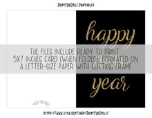 Happy New Year Card Printable