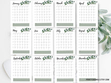 Undated Monthly Planner Calendar Printable