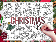 Christmas Coloring Placemats PRINTABLE Page
