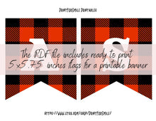 Merry Christmas Banner Printable Buffalo