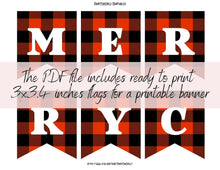 Merry Christmas Banner Printable Buffalo